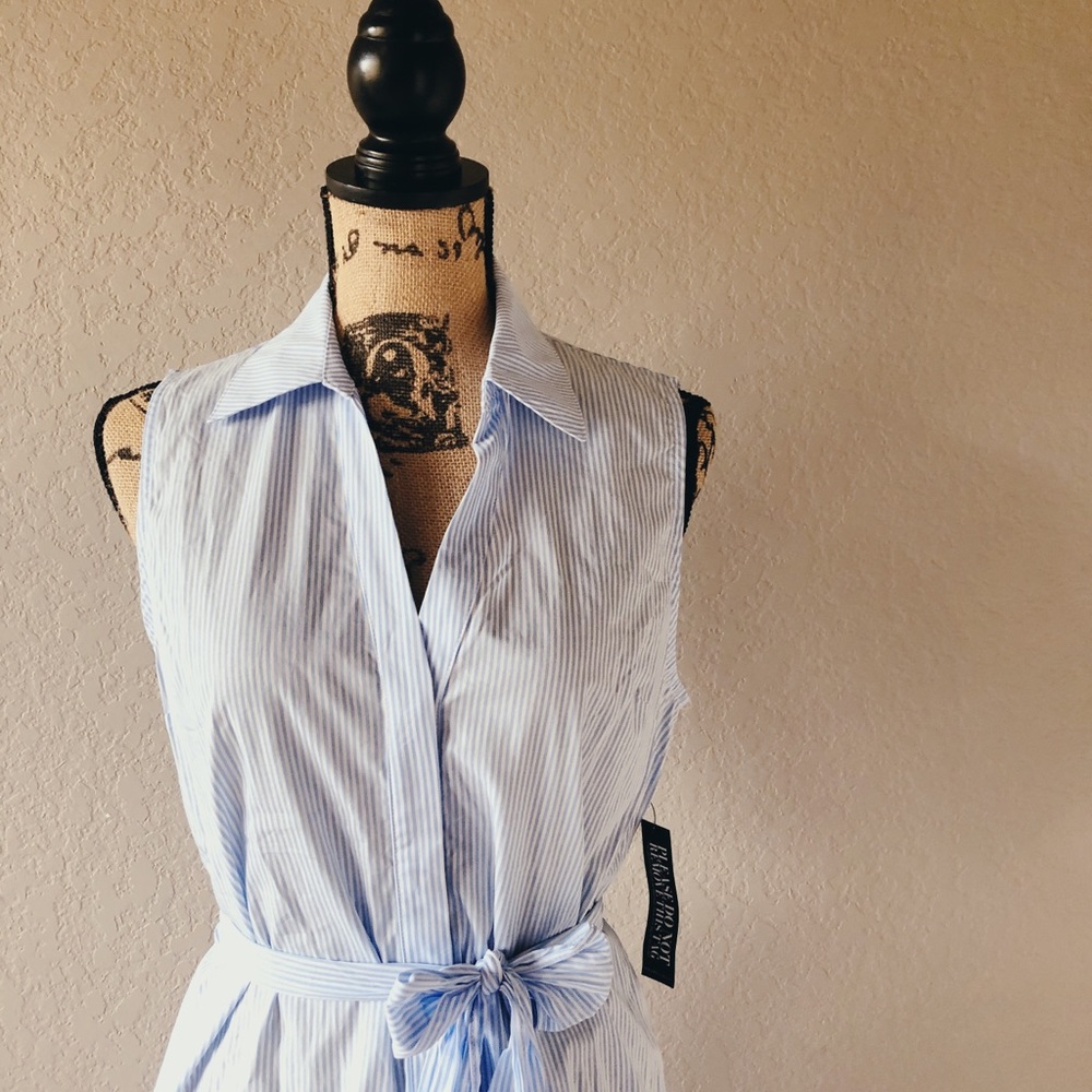 Baby Blue Striped Dress